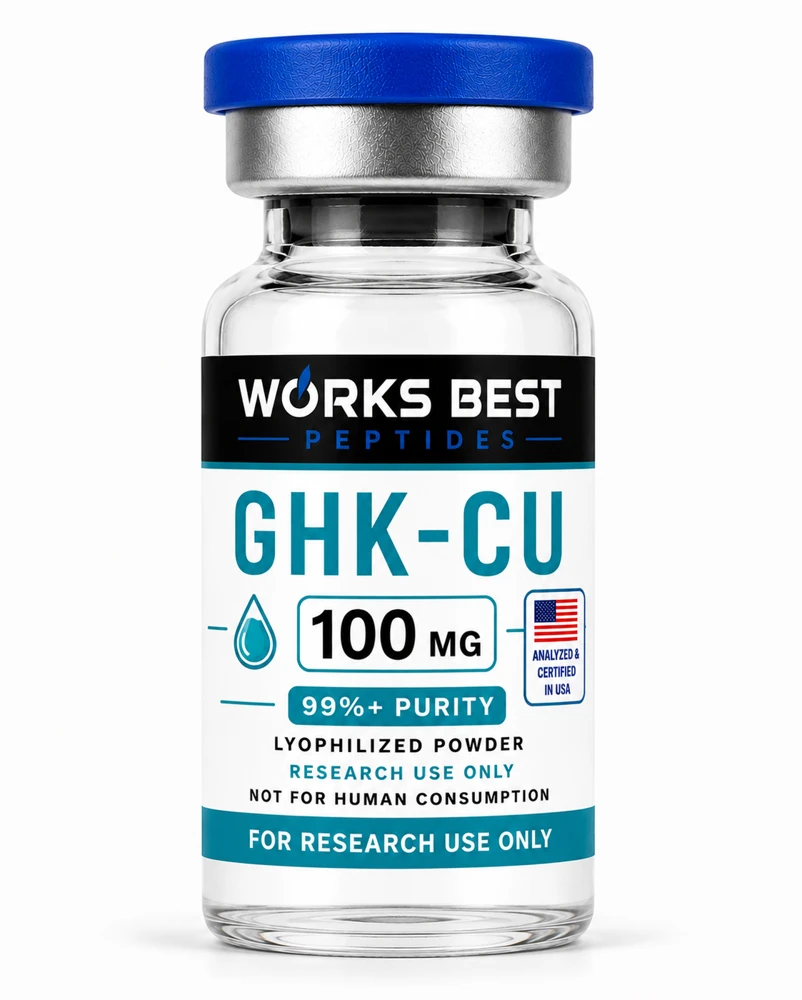 Vial Works Best Peptides GHK-Cu 100 mg